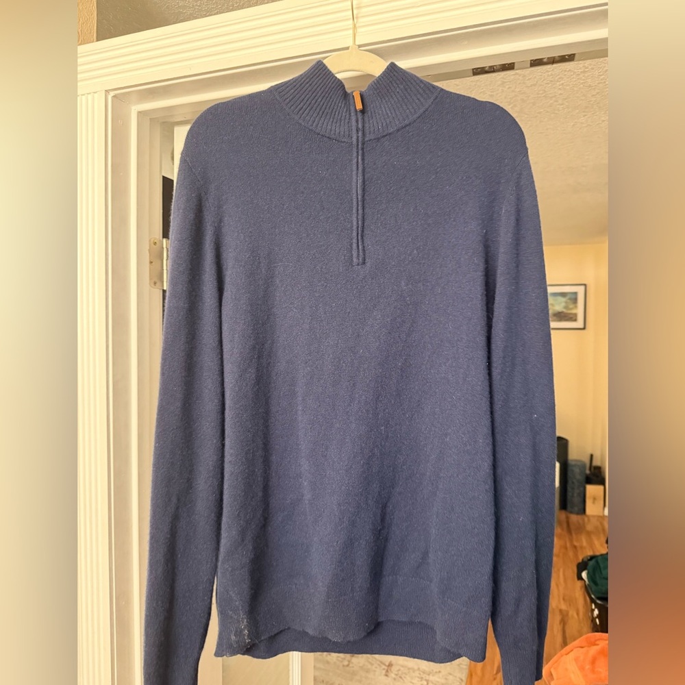 NWOT Nordstrom Blue Cashmere Sweater